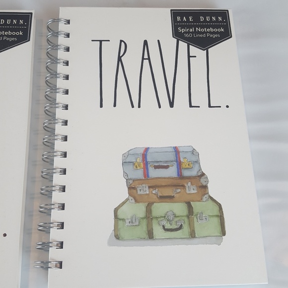 Lot of 2 Rae Dunn Notebook Travel Journal New - Picture 5 of 7